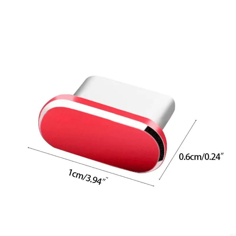 G8TA para todos los puertos tipo C Piezas a prueba polvo para tableta teléfonos inteligentes Aluminio universal tipo-C