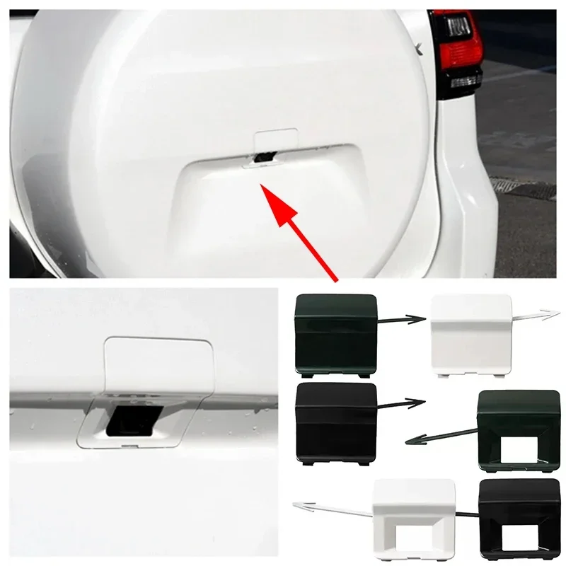 

Car Rear Trunk Tailgate Spare Tire Wheel Camera Hole Cover Cap Lid for Toyota Prado FJ150 LC150 2010-2019