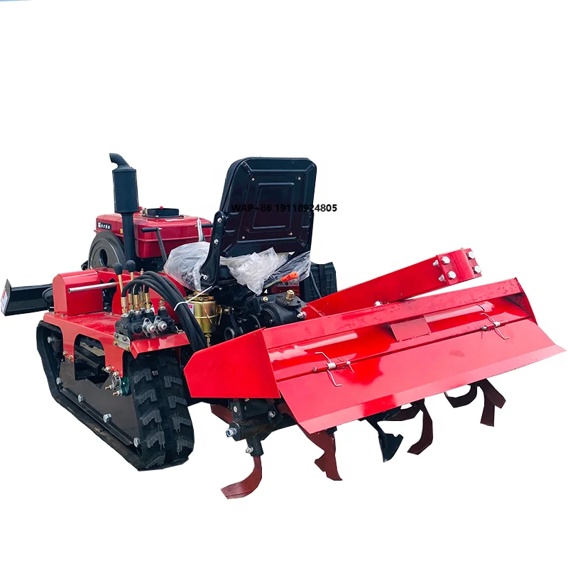 

25HP Farm Garden Small Mini Rotary Cultivator Crawler Rotary Tiller Tractor Machinery Lawn Mower Ripper for Tractor