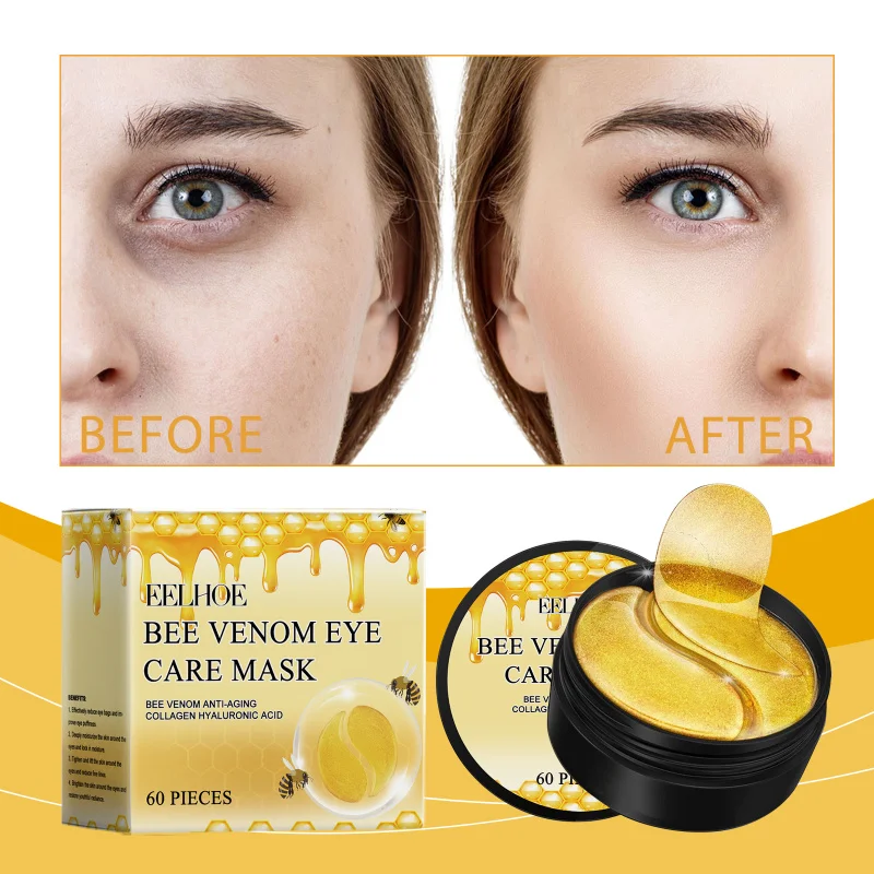

Firming & Hydrating Eye Mask - 60 Pieces Reduce Fine Lines, Lift & Moisturize, Improve Puffiness, Under-Eye Nourishing Care