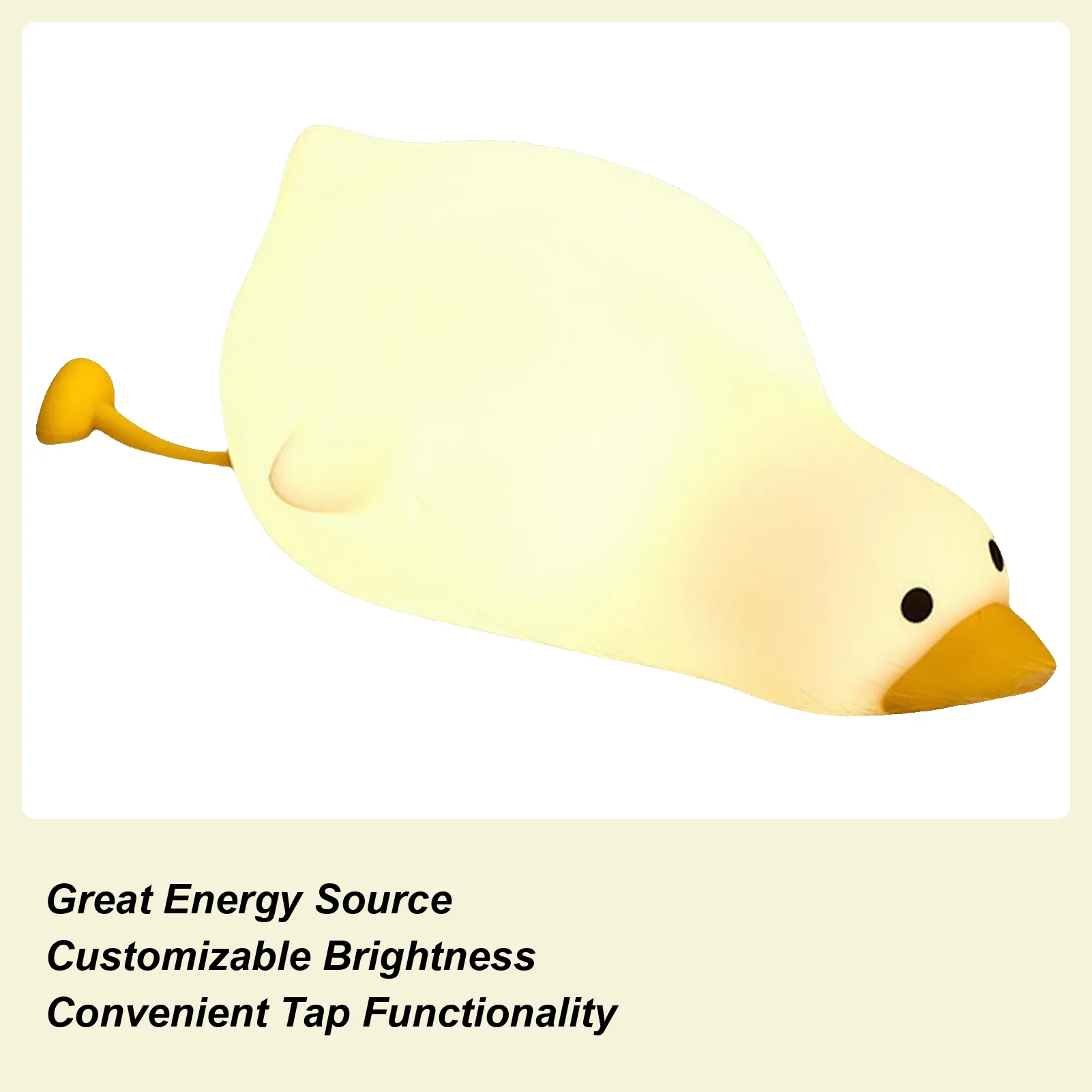 

Duck Lamp Silicone Night Light Dimmable Rechargeable Auto Off 3 Modes Lighting For Home Breastfeeding Sleep Bedroom Dorm