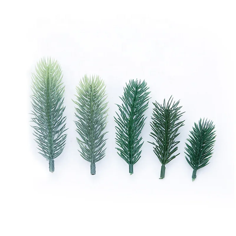 100Pcs Christmas Tree Ornament Mini Artificial Pine Needles Garland Pine Pick Party Supplies for Christmas Simulation Plants