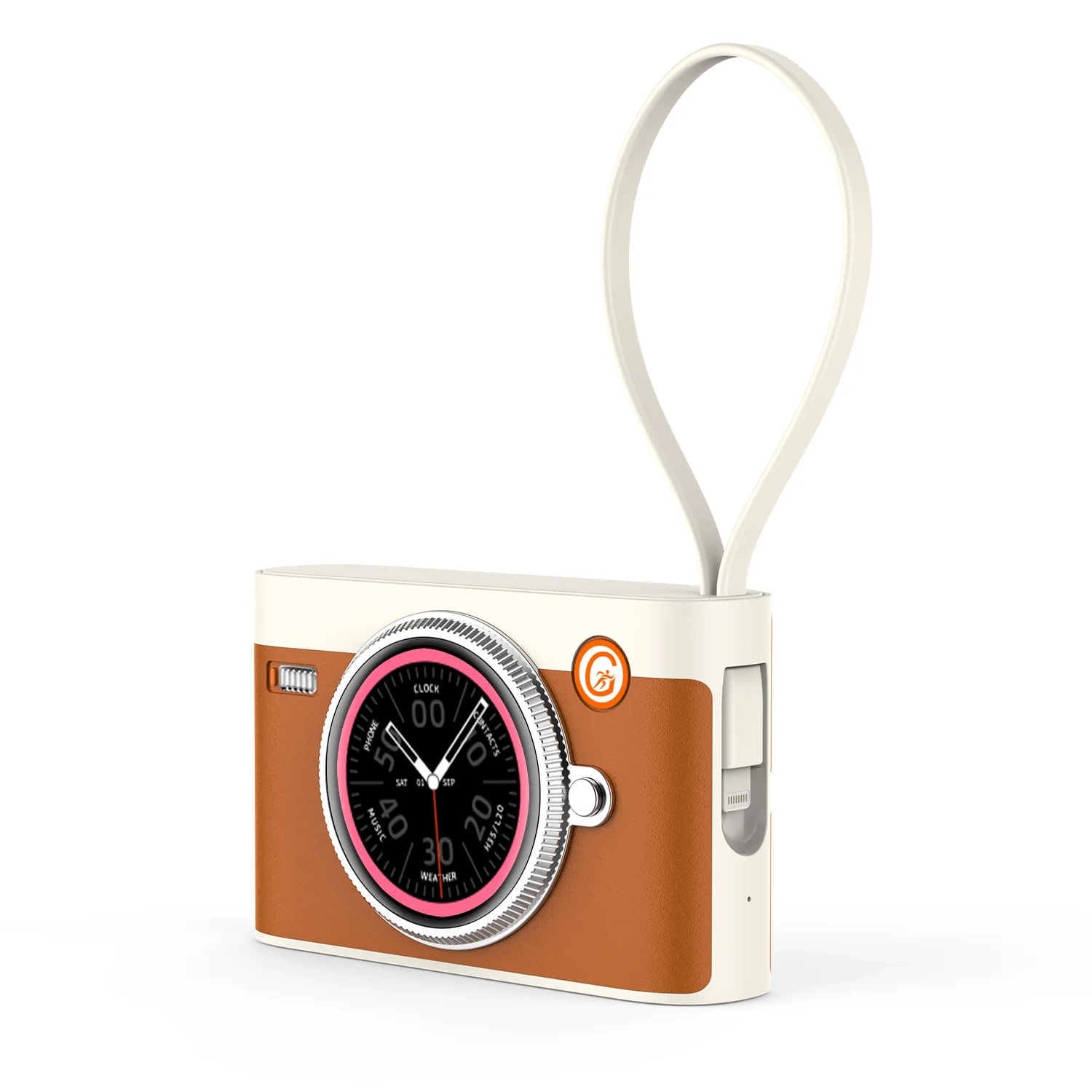 10000mAh M3 New Retro Camera-type Highcapacity Charging Treasure Ai Smart Multifunctional HD Screen Bluetooth Speaker for IPhone