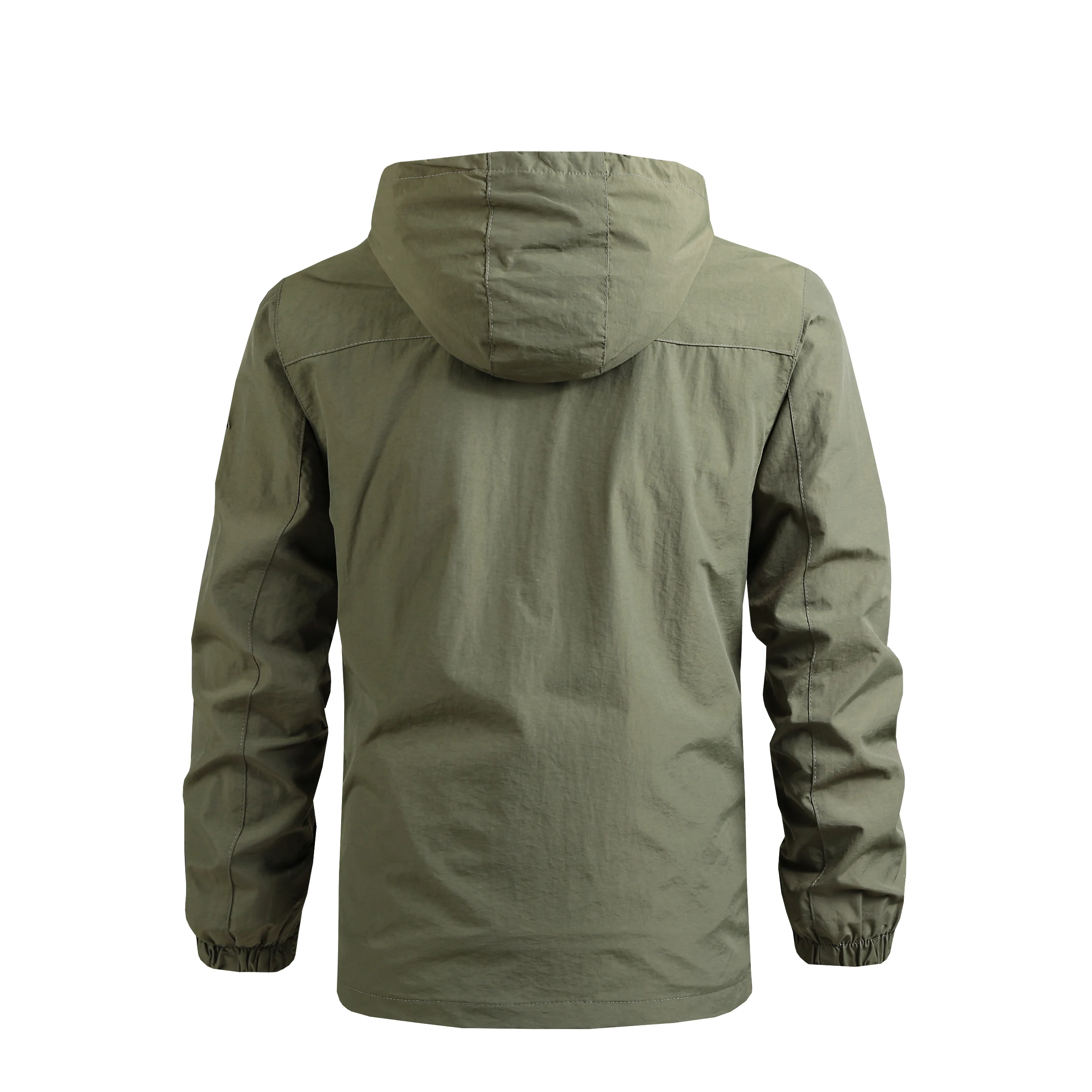 Chaqueta de senderismo impermeable para hombre, cortavientos de gran tamaño a prueba de viento, Camping, caza, correr, Trekking, pesca, abrigo informal al aire libre