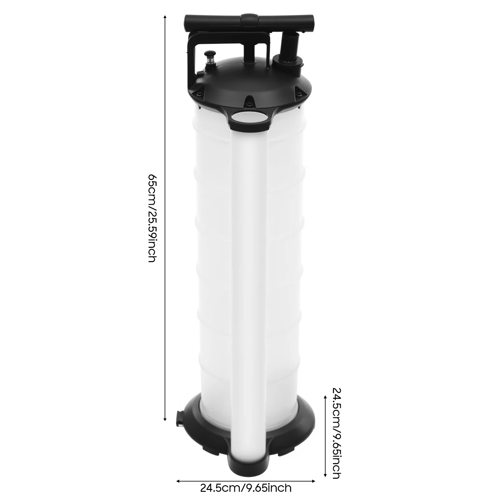 Ölextraktionspumpe, manueller Vakuum, 7 l, mit 4 Schläuchen, zum Ersetzen oder Fangen von Öl-/Bremsflüssigkeits- und Frostschutzmittel-Flüssigkeitsabsaugpumpe – Detail 2