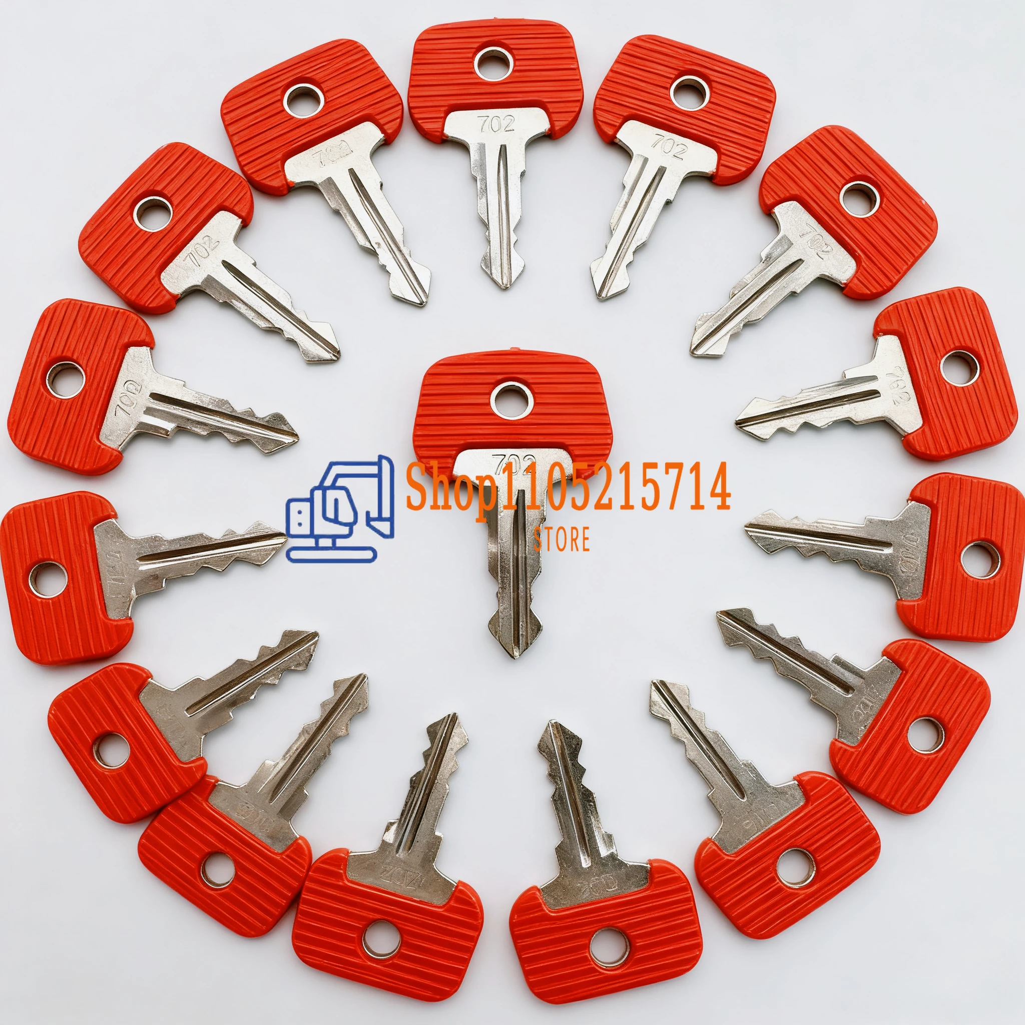1/3/5/10pcs 702 26906870 Red Key Power Start Key Manual Electric Hydraulic Forklift