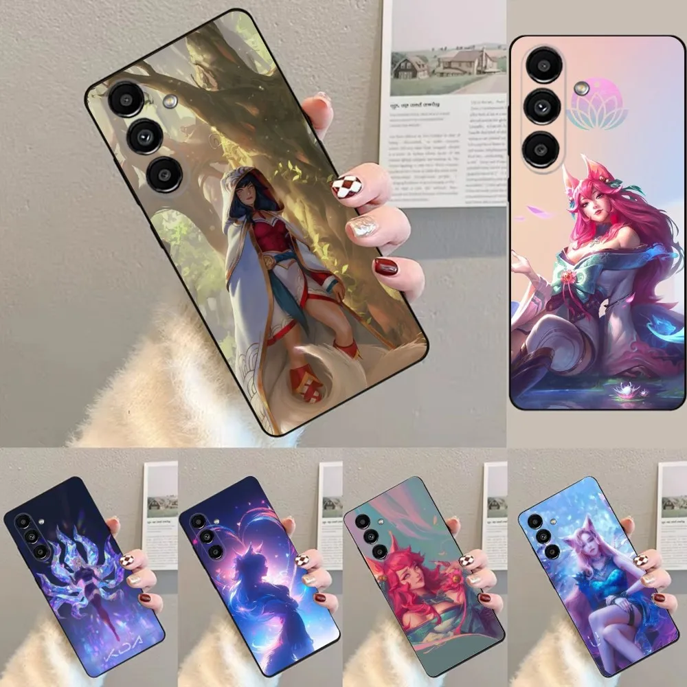 

Game L-LOL Ahri Phone Case For Samsung S24,23,22,30,21,10,9,Ultra,Plus,Lite,FE,Soft Silicone Black Cover