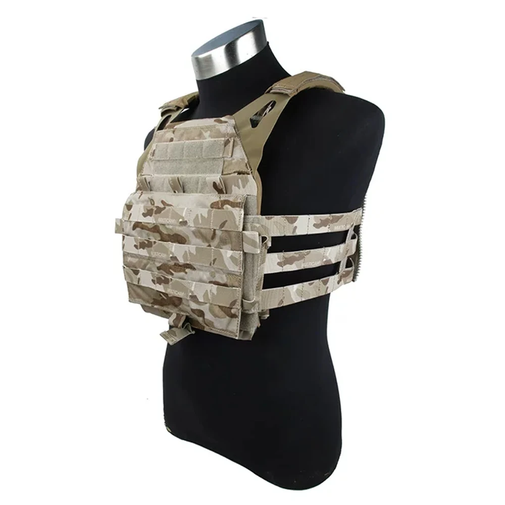 JPC2.0 Swimmer Cut M-Type Tactical Vest Imported Webbing Front Rear Foam Filling Flap Compatible With TMC Zipper Backpack Vest