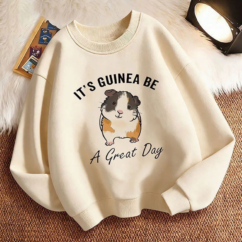 Kawaii Kinder-Sweatshirt Pullover Frühling Tiermotiv Rundhals Grafik-Print Hoodie Jungen/Mädchen Kinder-Kapuzenpullover