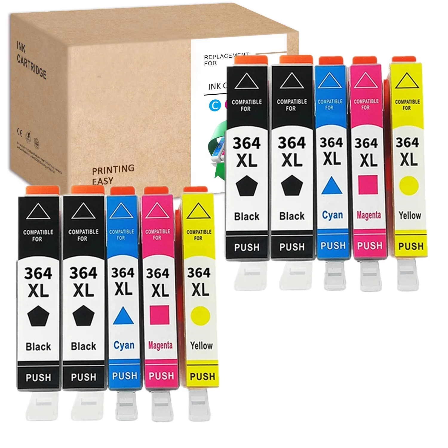 Чернильный картридж для принтера HP 364, картридж для принтера HP 364XL 5510 5515 5520 5524 6510 6520 B109 B110 B209 B210 C309 C310 C410 3070A 7510