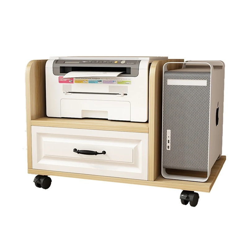 

Modern desktop computer host cabinet under table printer rack floor chassis storage machine tray host cabinet