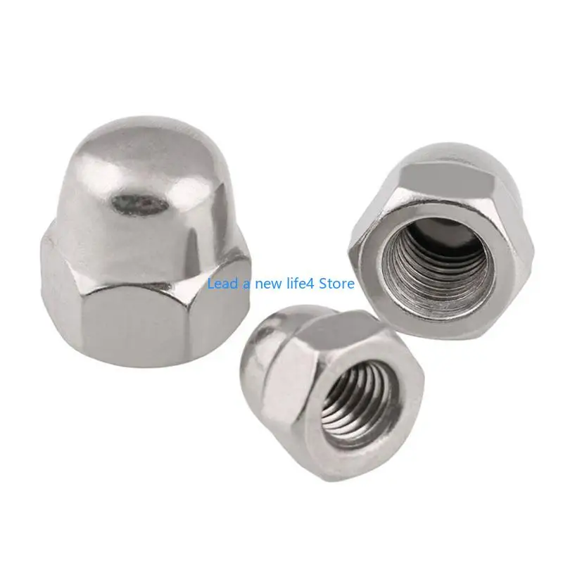 Y55E 1/4 "-20 (50pcs) Acciaio inossidabile dadi ghigliottina, 304 201 316 in acciaio inossidabile, coperchio decorativo