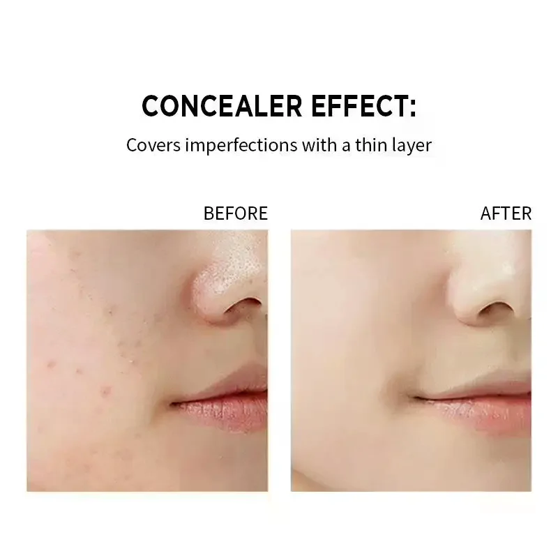 BSIMONE-Base líquida hidratante de 15ml, Control de aceite duradero, cubiertas naturales, flavos, ligeros, finos, transpirables, oculta las imperfecciones