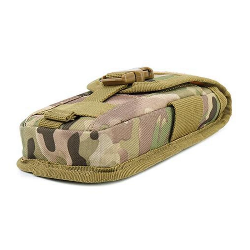 Tactical Phone Holster Pouch Tactical Smartphone Pouches Cellphone Case Gadget Bag Molle Attachment Belt Holder Waist Bag