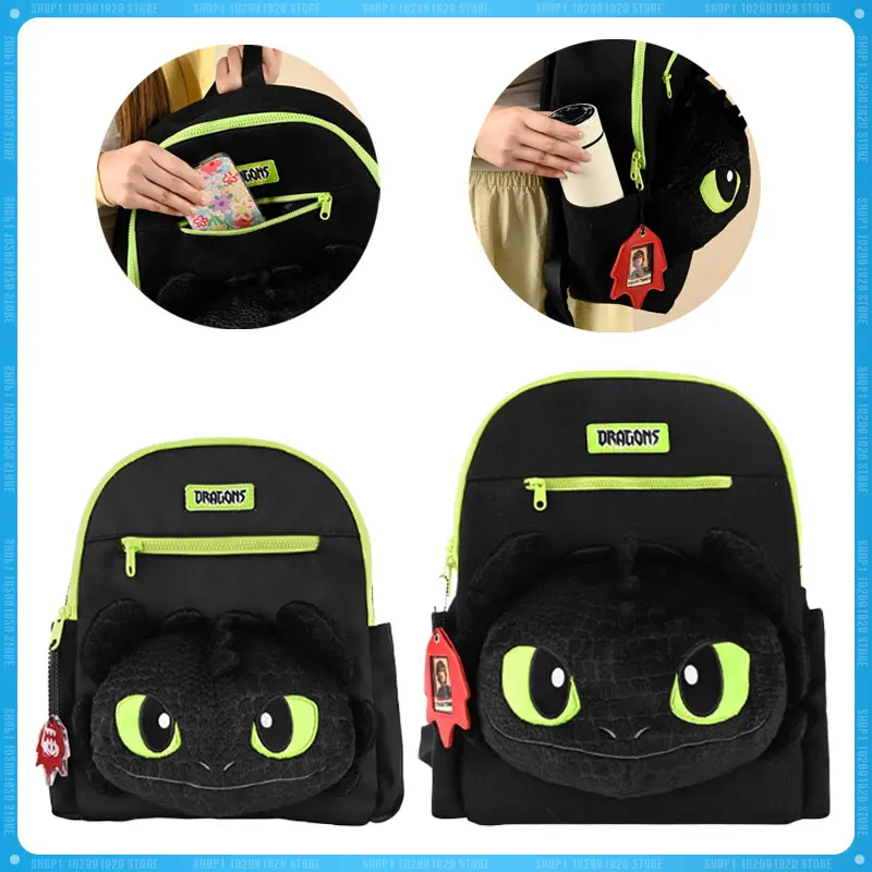 

Original How to Train Your Dragon Backpack Toys Figure Toothless Peripheral Backpack Action Figure Collectable Practical Gifts