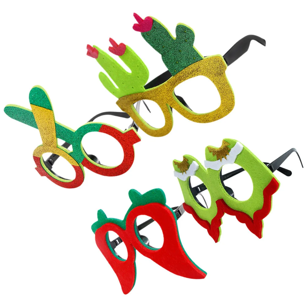 4 قطعة إطارات الحفلات المكسيكية كرنفال النظارات الجدة نظارات الحفلات الدعائم صور الدعائم مهرجان زي الملحقات #6