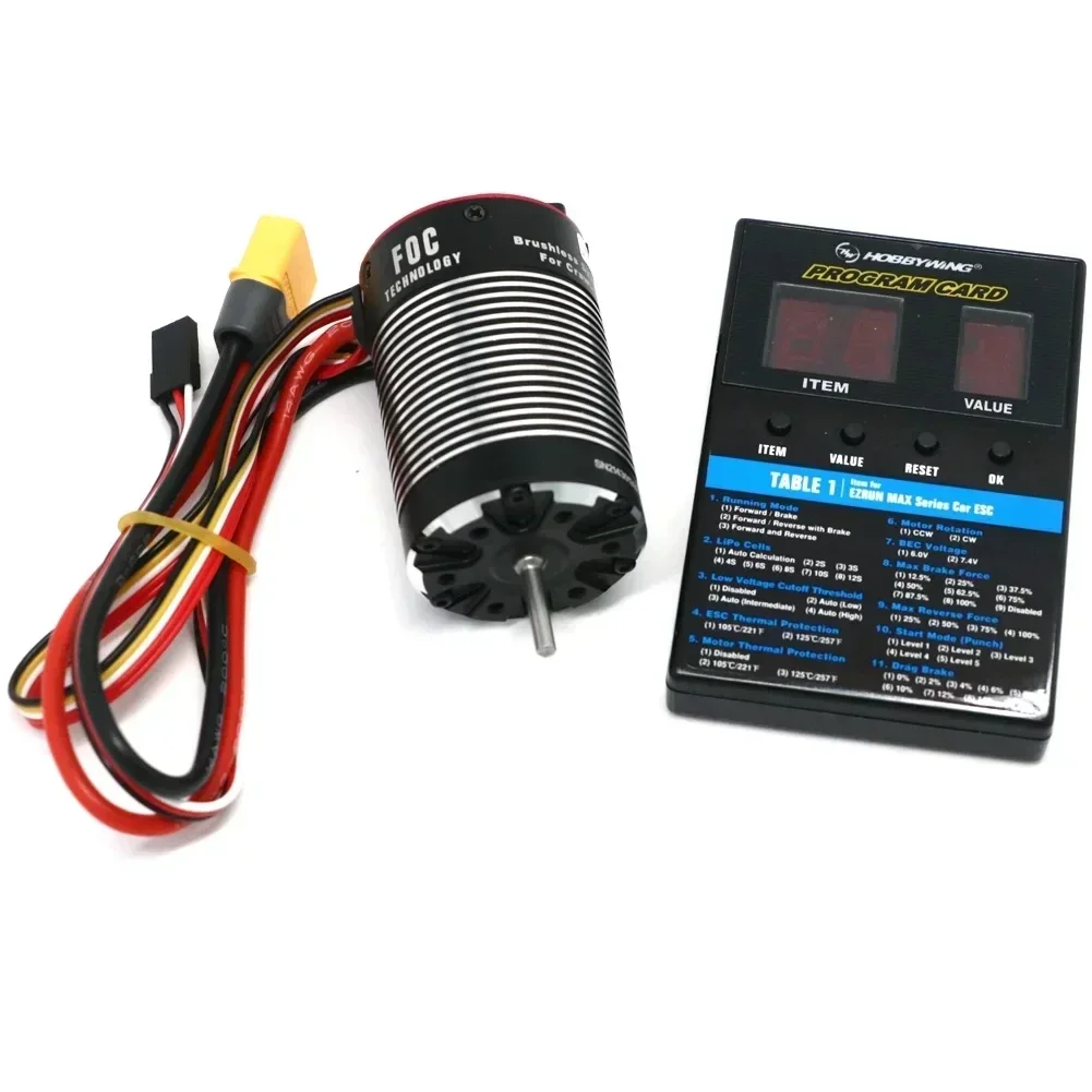 Hobbywing Rc Car Motor Fusion Pro 2 In 1 Combo Brushless Motor 2300kv Cool Running Waterproof For Rc Crawler Buggy Cars Parts view 2