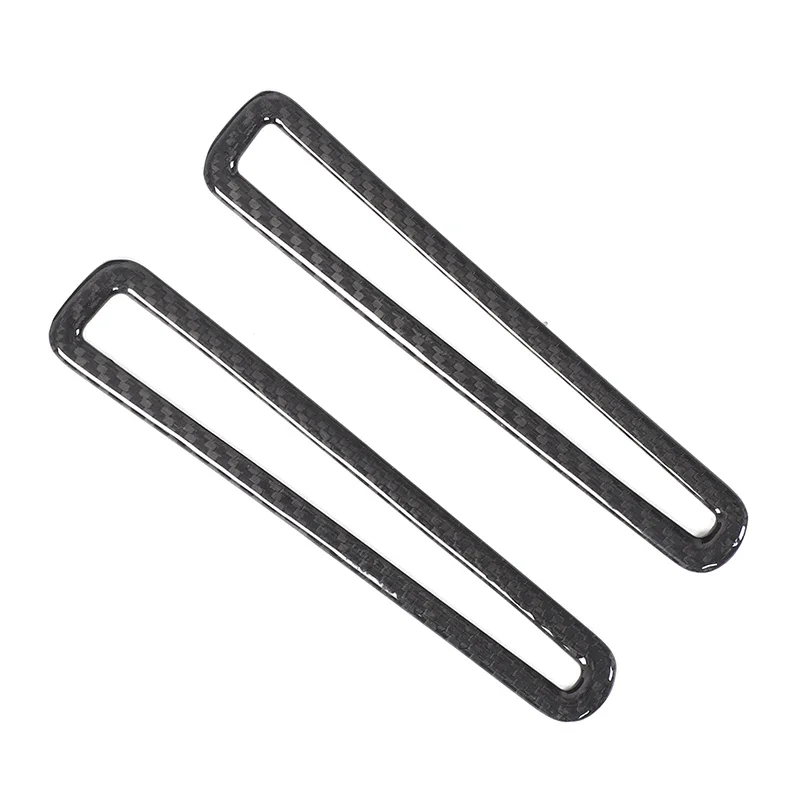 

Настоящее углеродное волокно для Nissan GTR R35 2008-2016, рамка для выпуска воздуха на окно автомобиля, декоративная наклейка, аксессуары для салона автомобиля, 2 шт.