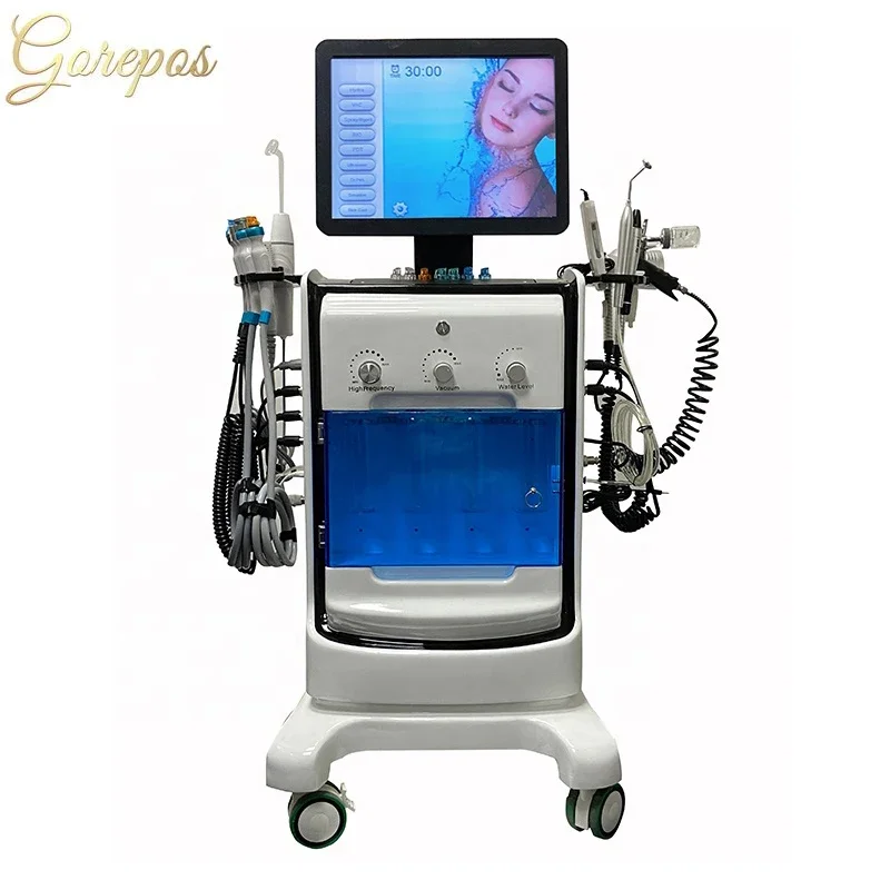 CE H2O2 9 In 1 Hydra Beauty Nourishes Whitening Skin Machine Exfoliate Cleaning Wrinkle Removal Spa Face Equipment