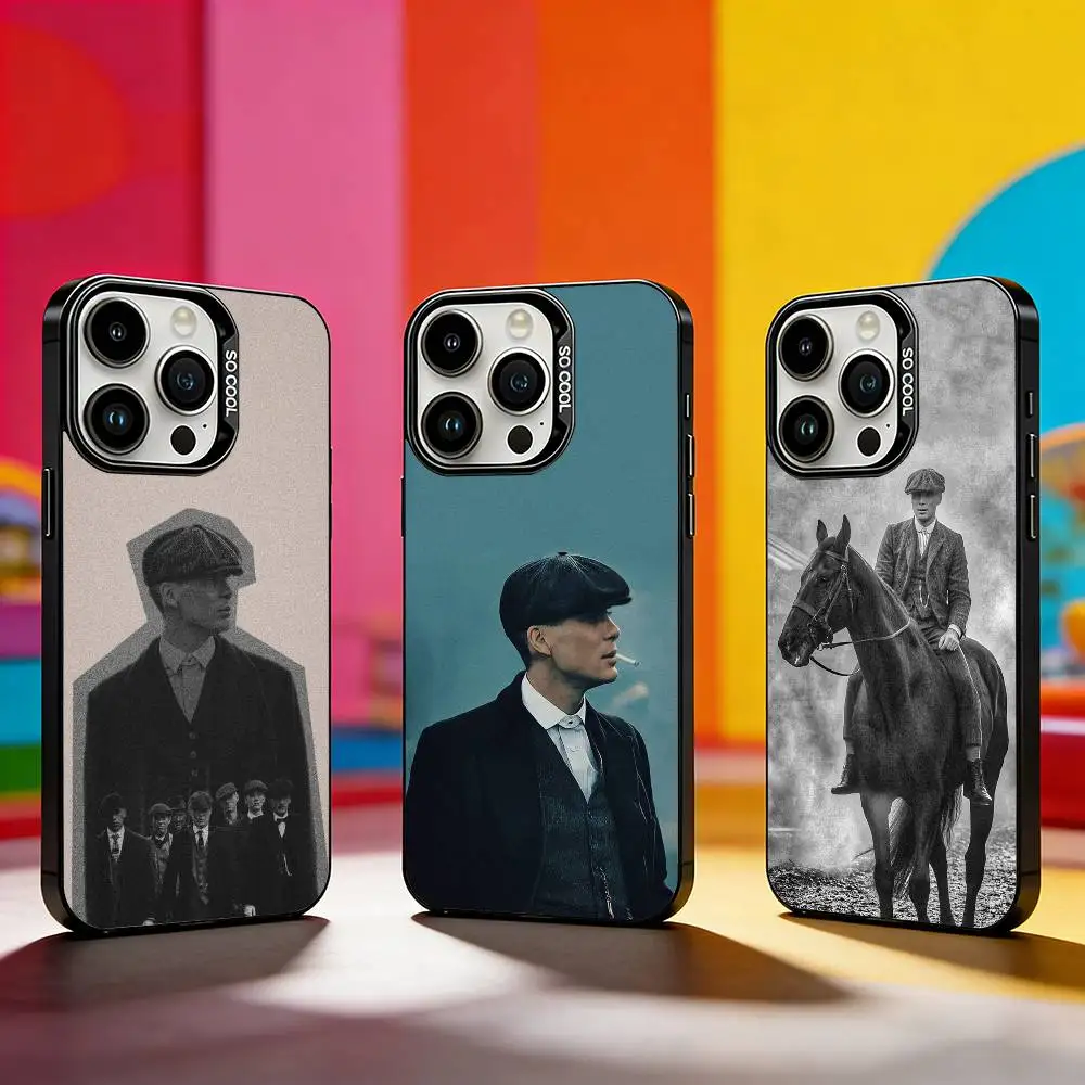 

TV P-Peaky B-Blinders Cool Phone Case For iPhone 17,16,15,14,13,12,11 Plus,Pro Max,XS,Colored silver phone case