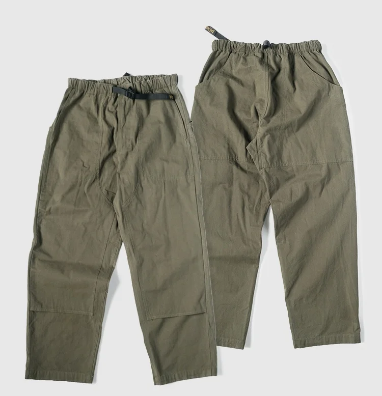 

B ade Climbing Canvas Pants Straight Leg Cotton Youthful Energy Sle Cone aped Legs Fabric Dstring Small Issues