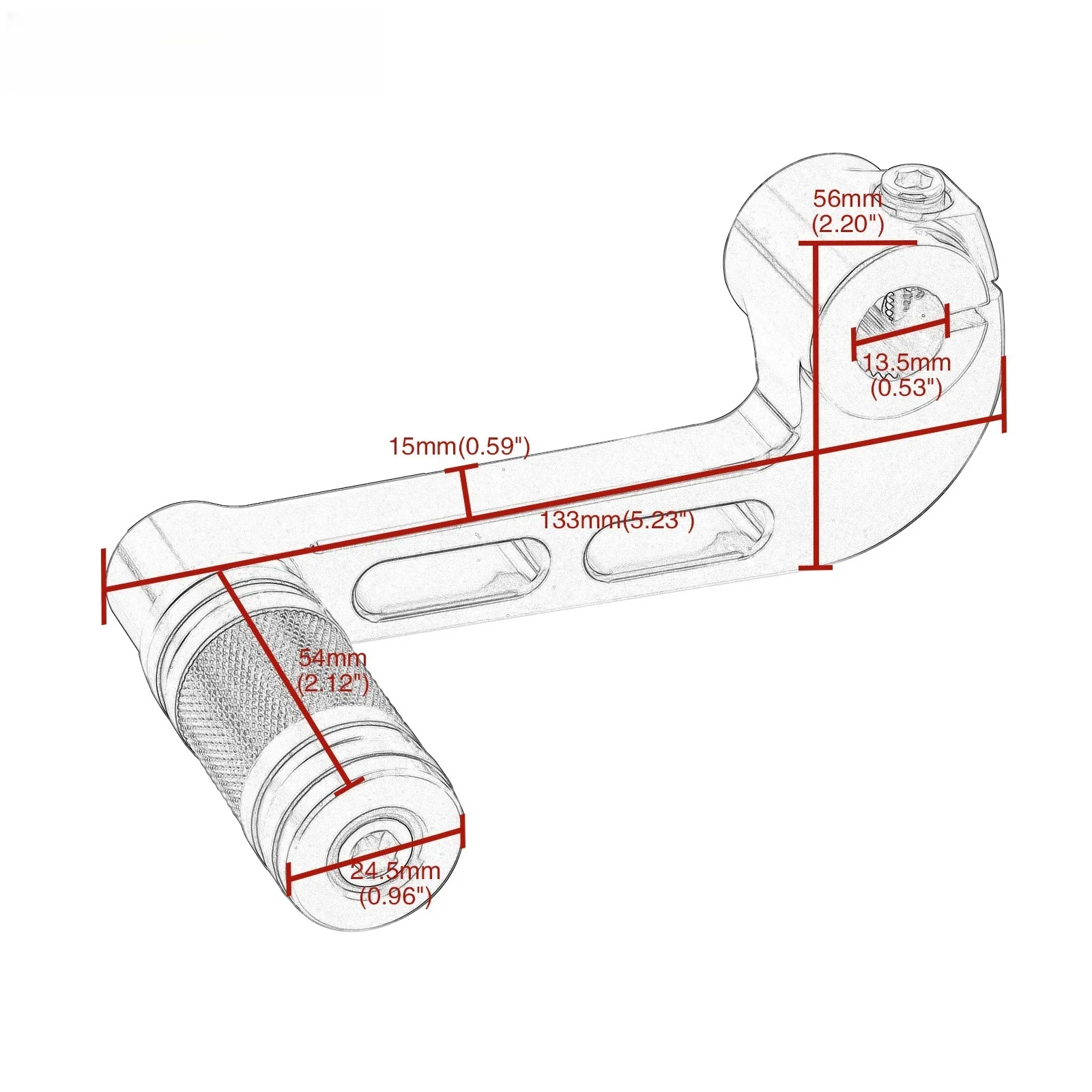 Mid Control Shift Lever Shifter Pedal Fits for Harley Sportster XL883 1200 w/ Mid Controls 2004-2022