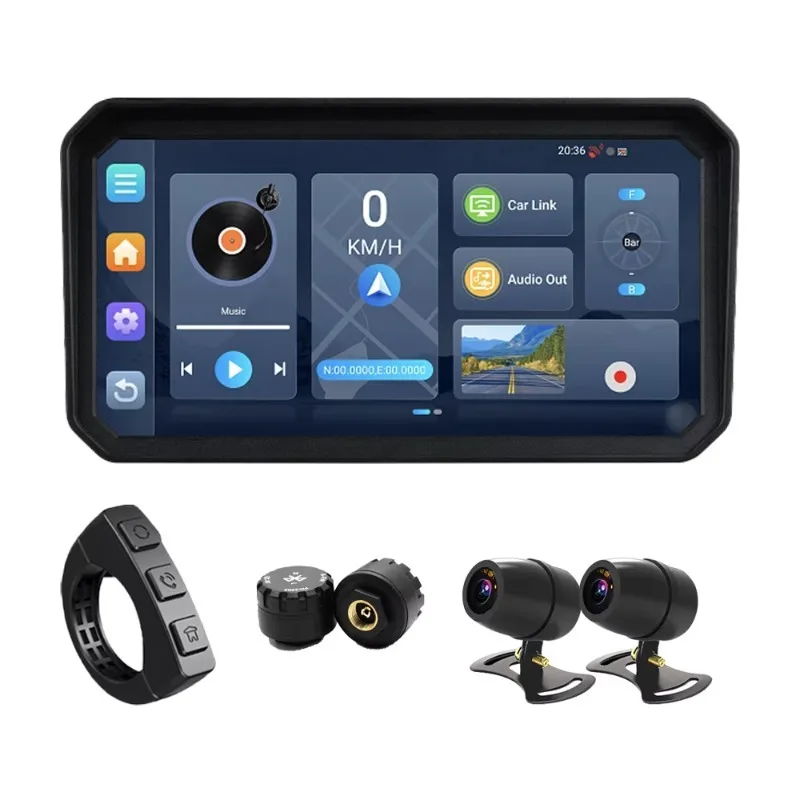 

2025 New StyleAndroid System Digital Motorcycle Dashboard Android Auto Screen Mirroring Wireless Carplay Motorcycle6" Moto Navig