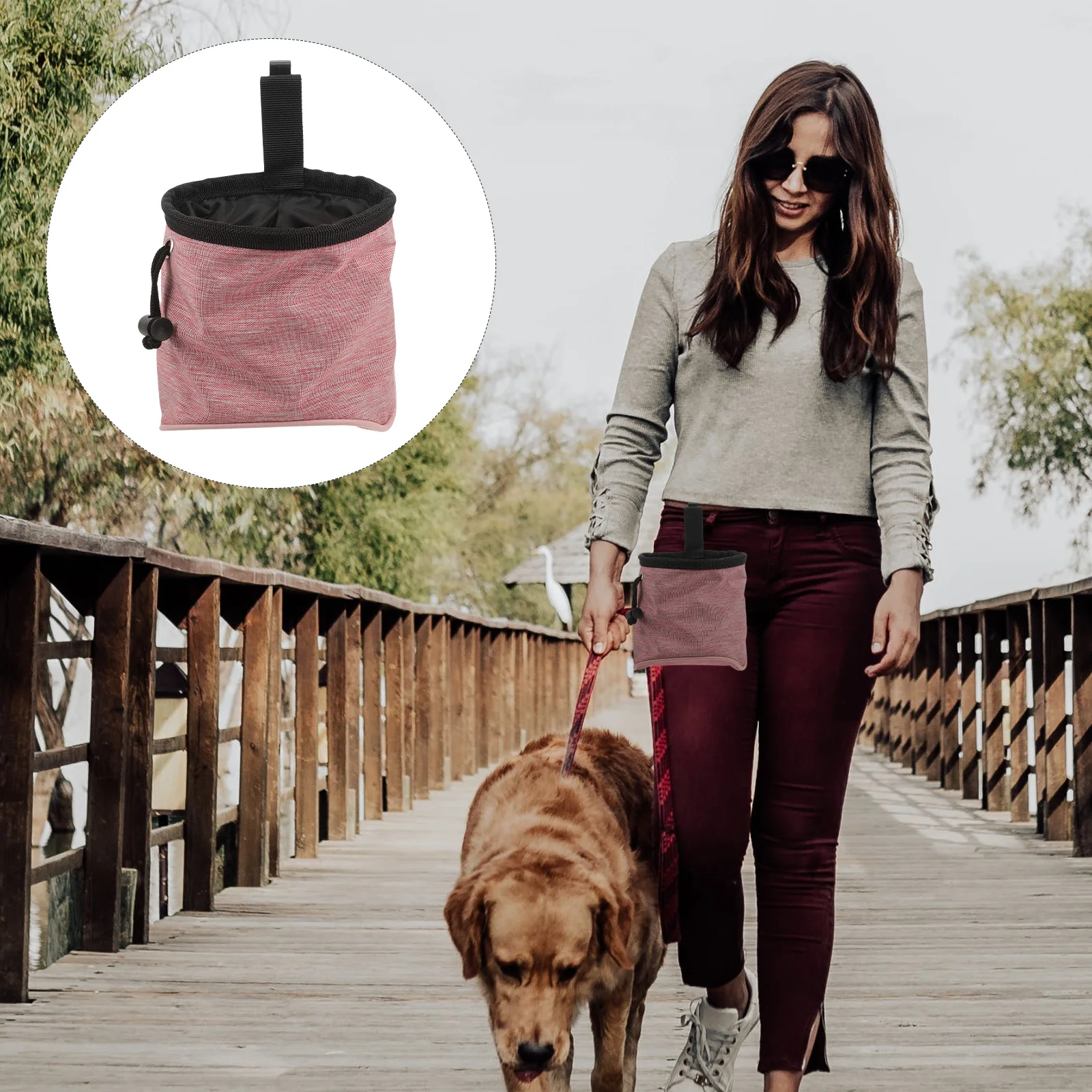 

1Pcs Dog Training Pouch Oxford Cloth Bag Portable Waist Holder Outdoor Puppy Treat Storage Snack Pack