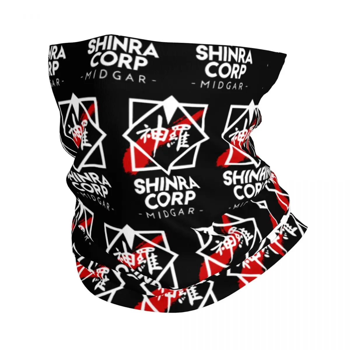 

Shinra Corp Midgar Neck Gaiter Printed Unisex Face Mask Scarf Warm Headband Hiking Windproof