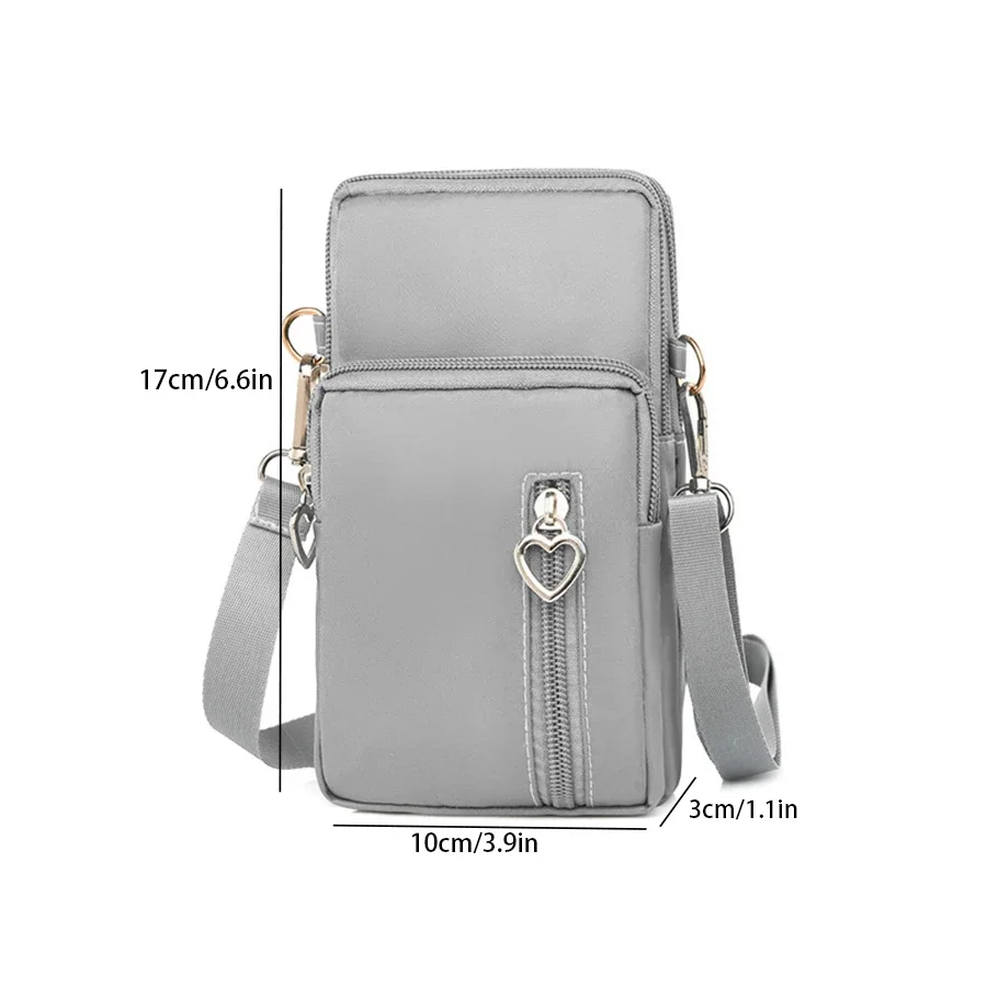 جديد النايلون حقيبة الهاتف الخليوي الكتف عملة حقيبة الرياضة الذراع حقيبة مفتاح بطاقة حقيبة كروسبودي #4