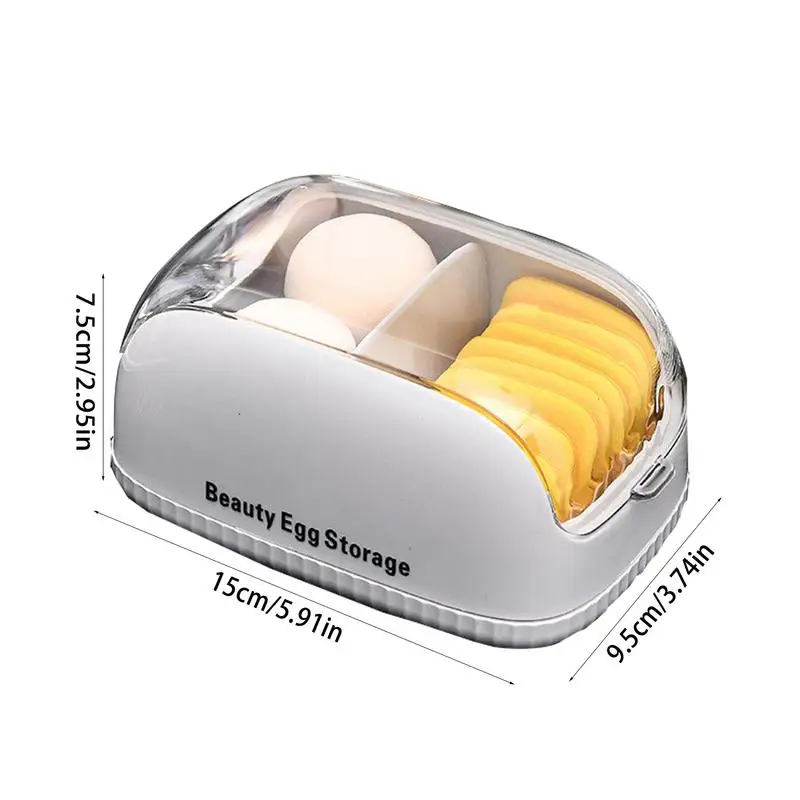 Make-Up Schwamm Fall Tragbare Staubdicht Kosmetische Ei Lagerung Box Multifunktionale Schönheit Werkzeuge Lagerung Box Make-Up Mixer Fall