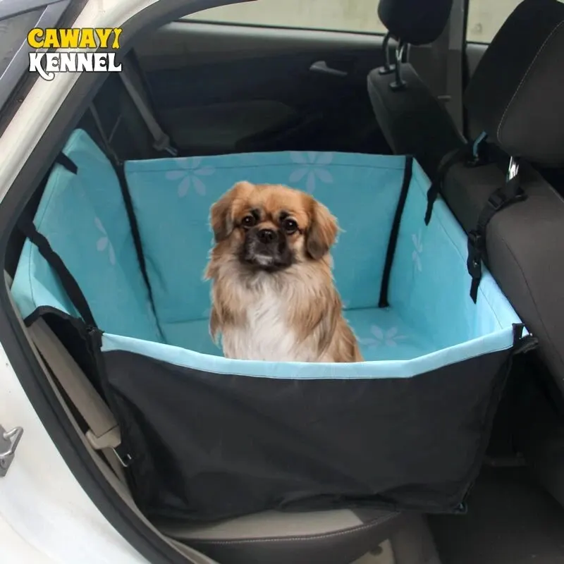 Waterproof Pet Dog Car Seat Cover Hammock Bag Protector Foldable Print Pet Dog Hammock Car Backseat Cover Scratch Proof Non-Slip