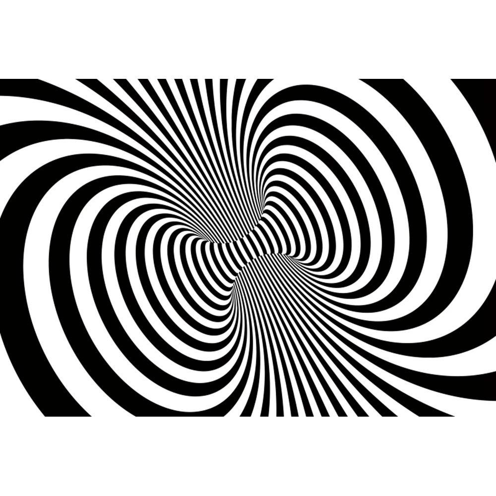 Cenas Psicodélicas do Vórtice Mágico, Quarto de Menino e Menina, Decoração Labirinto de Festa, Fotografia, Adereços para Estúdio Fotográfico, Branco e Preto