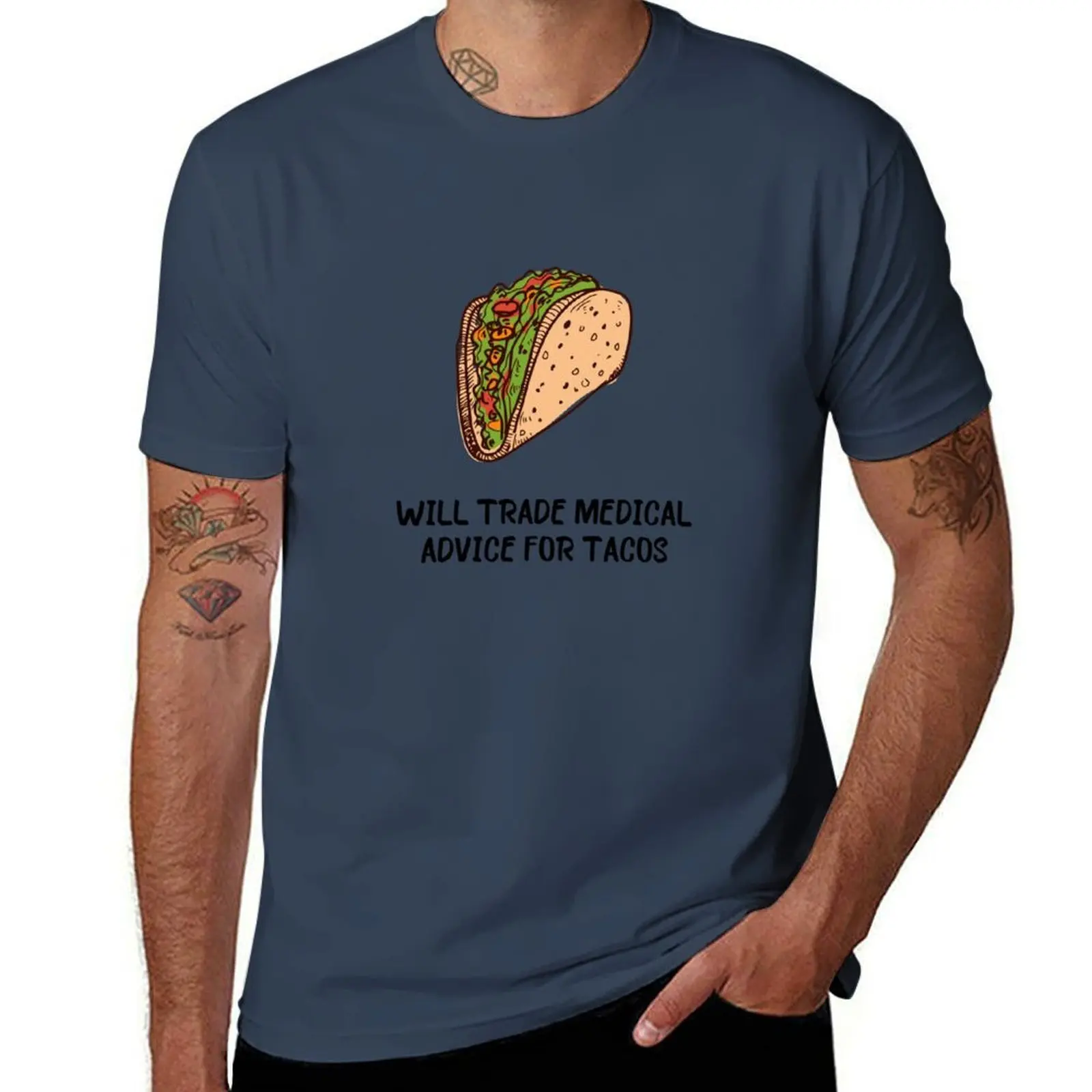 

Will trade medical advice for tacos T-Shirt t shirts for man graphic funny t shirts for man graphic vintage T-Shirt