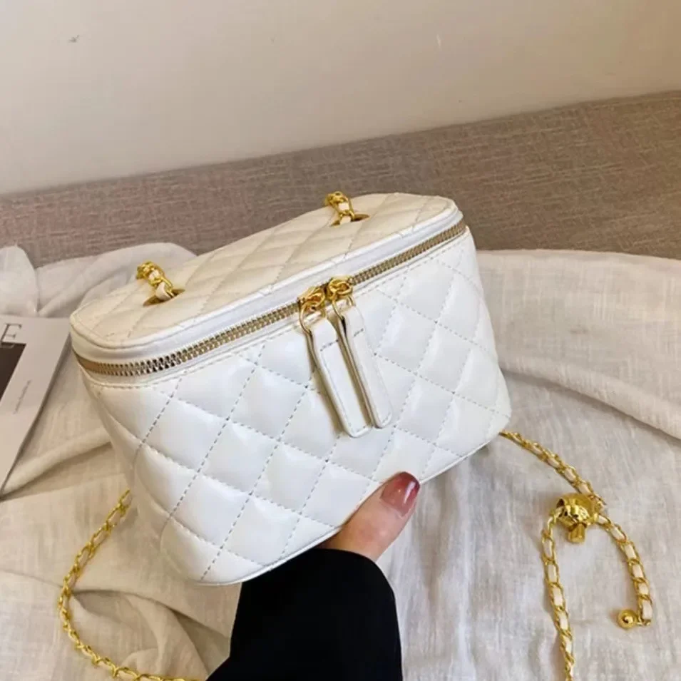 الربيع الصيف تويد نمط جلد طبيعي المرأة حقيبة كروسبودي صغيرة جديدة 2024 نموذج صندوق أحمر الشفاه حقيبة سطح ناعم من الصين #2