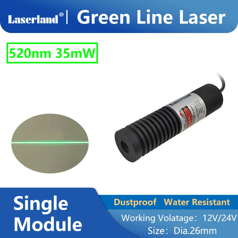 Water Resistant Red Green Line Generator Laser Module for Sawmill Stone Woodworks Feather Cutting Location