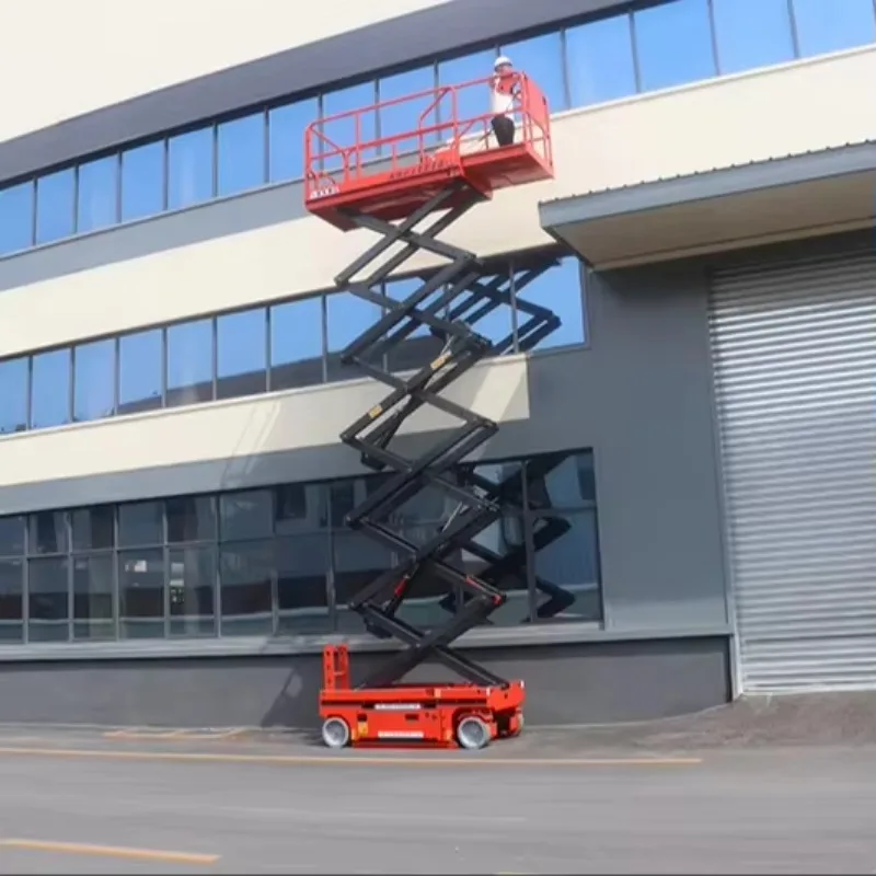 4M-18M Semi-Automatic Hydraulic Scissor Lifting Platform Easy to Use Factory Direct Supply for Construction Engineering view 6