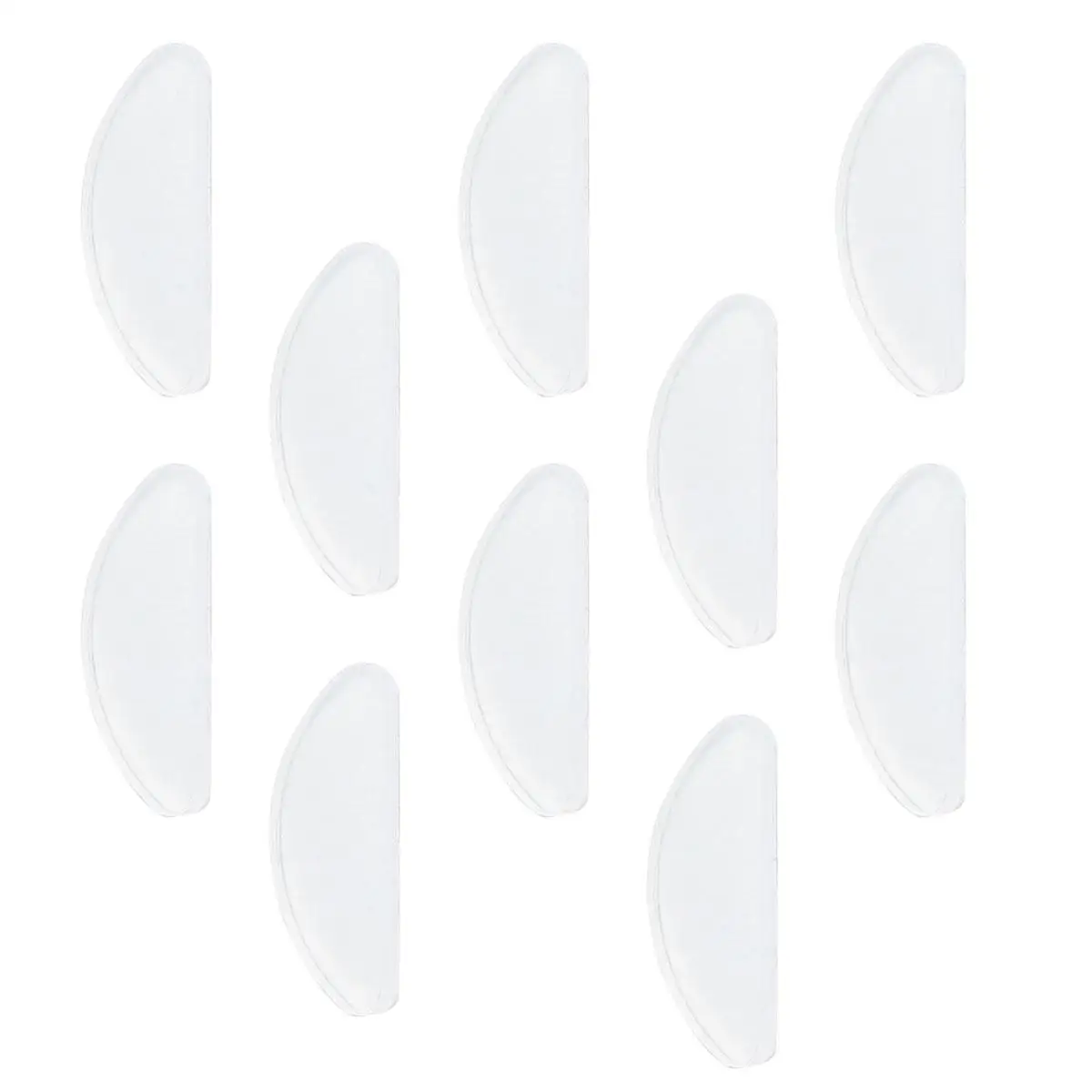 

10 Pcs Nose Pads for Glasses Anti Slip Silicone Self Adhesive Non Reusable Bridge Shortsighted Eyeglasses Fit Comfort