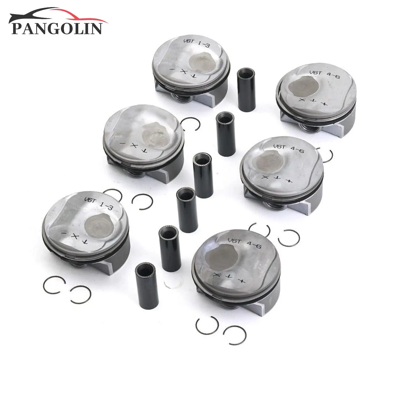 

6pcs Pistons Rings Set STD Φ96mm 94610306007 94610306107 for Porsche Macan Panamera S 4S 3.0T V6 970 95B Turbocharged Engine