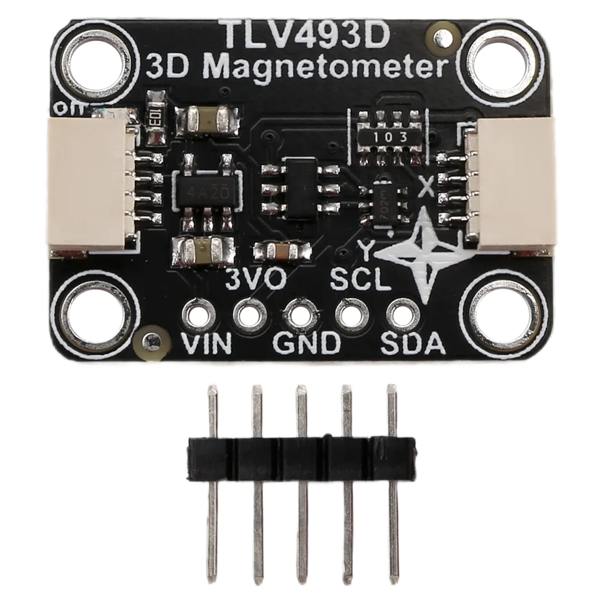 Modul Magnetometer Tiga Sumbu A93P TLV493D Kompatibel dengan STEMMA QT Qwiic