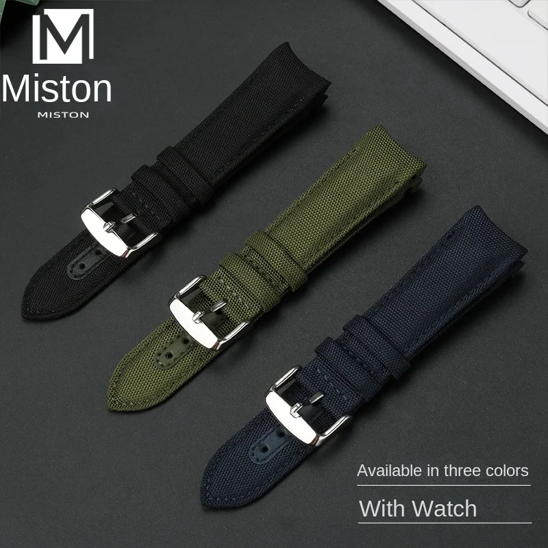 Adatto per Omega Speedmaster Seamaster 300 obatory Ocean Universe Superb Space Snoopy Arc cinturino in Nylon 20mm 22mm