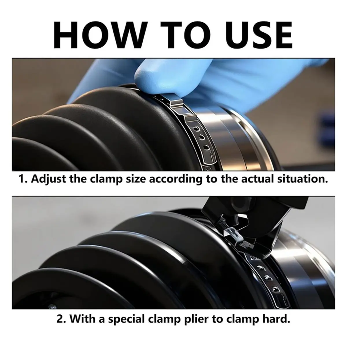 CV Boot Clamp Plier with 20PCS Crimp Bands,Universal Adjustable Drive Shaft Drive Shaft Joint Boot Crimp Clamps