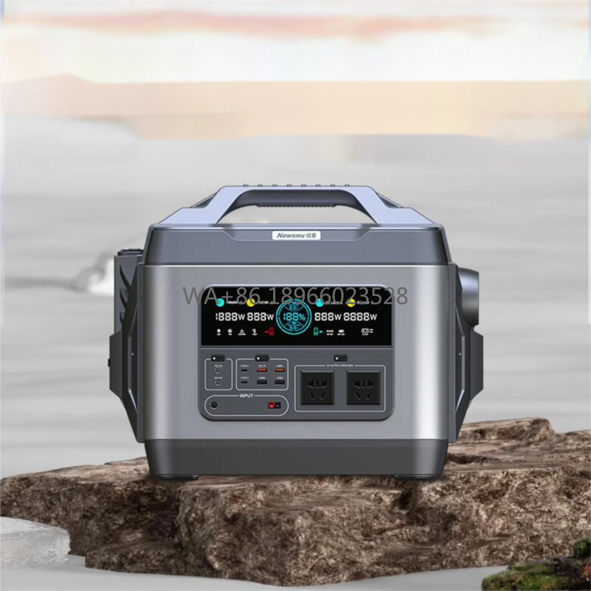 

Solar Panels RV Port Flashlight & Cigar Lighter Solar Energy Storage Power Supply Portable 1000W Power Station with MPPTfiber