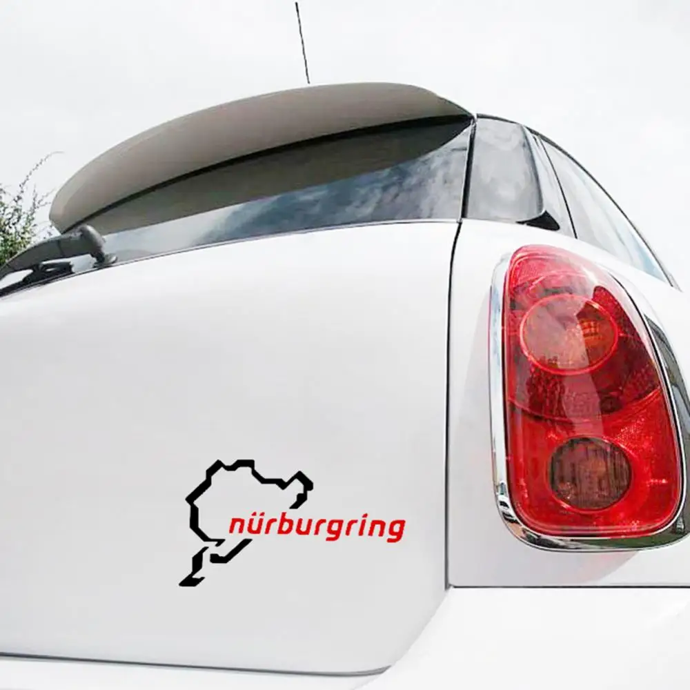 Nurburgring Car Auto Trunk Body Bumper decorazione della finestra Styling decalcomanie Sticker per BMW Benz/ /Toyota/Hyundai