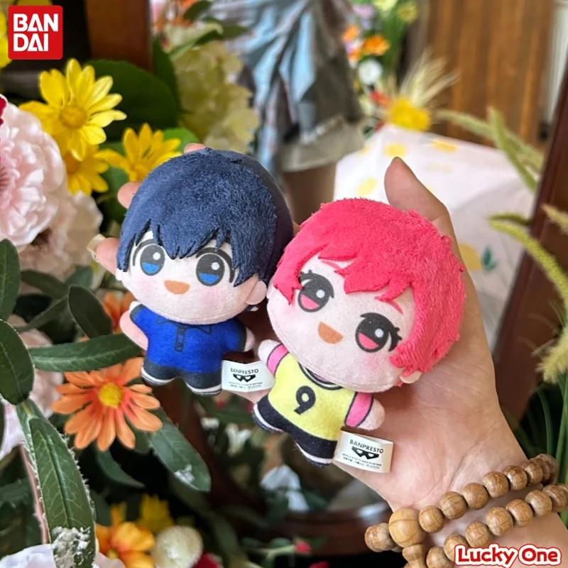 

BANDAI Blue Lock Juvenile Nunu Plush Doll Pendant Authentic Glasses Anime Collectible Toy Jieshi Yi Surrounding