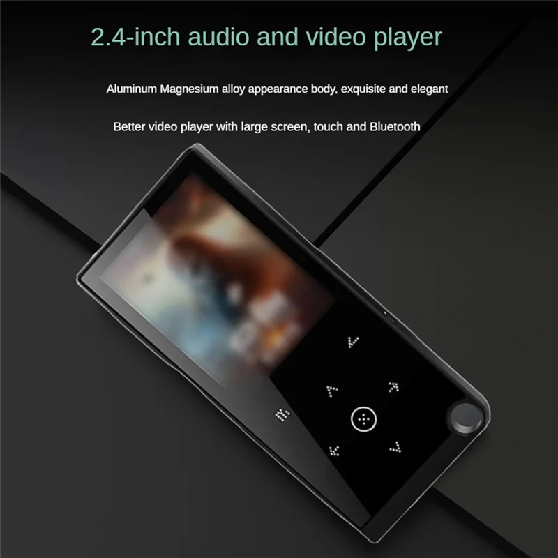 

MP3 Player Aluminum Alloy Bluetooth 5.0 Lossless Hifi Portable Audio Walkman With FM/Ebook/Recorder/MP4 Video Player Red