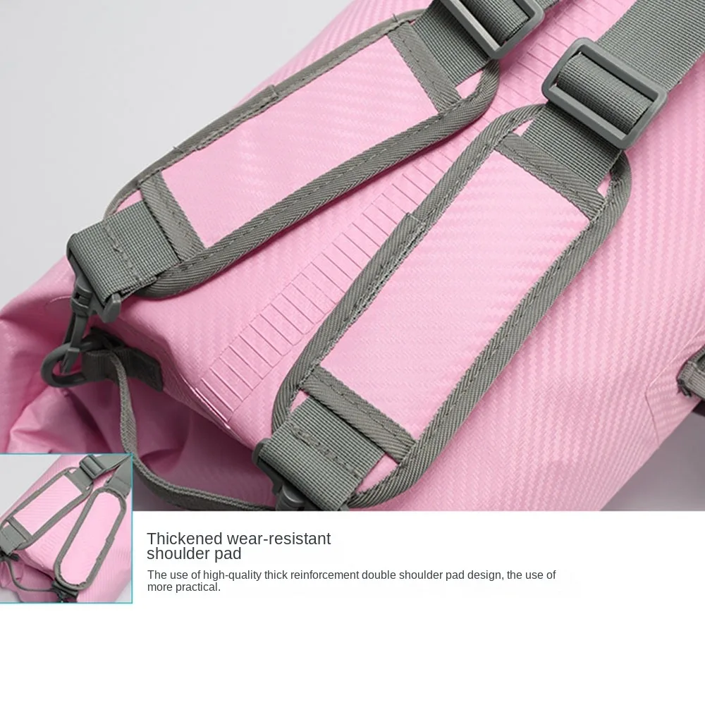 20L Waterproof Dry Bag with Shoulder Straps Large-Capacity Swimming Bucket Bag Lightweight Foldable Beach Backpack Outdoor