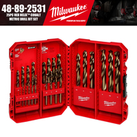 Milwaukee 48-89-2531 25PC RED HELIX™ Cobalt Metric Drill Bit Set Tool Accessories