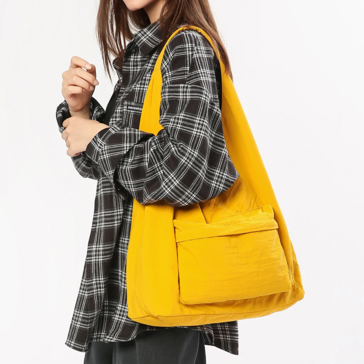 Modische, lässige Canvas-Tragetasche im japanischen Stil für Damen, 2025, neue trendige, vielseitige Unterarmtasche mit großem Fassungsvermögen, Pendler-Umhängetasche zum Einkaufen und Ausflüge