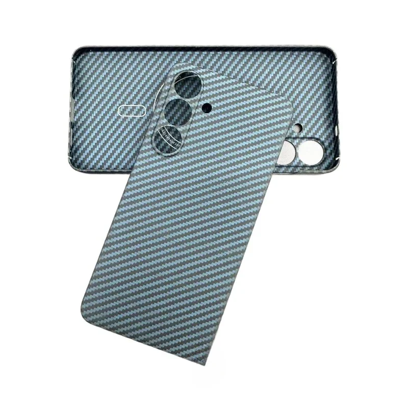 

Чехол из углеродного волокна для Samsung Galaxy S25 +/S25 Plus, встроенный магнитный чехол для беспроводной зарядки, защита линз из арамидного волокна, принципиально